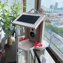 Bird feeder with camera and AI bird recognition for the garden - With built-in solar cell