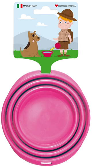Compra rosa Ciotola per cibo o acqua per cani o gatti - Barra pieghevole - 0,7 litri - Diversi colori