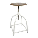 Swivel stool/bar stool - Height-adjustable model Liverpool made of solid wood and metal frame