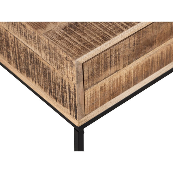 Comodino comodino in legno - Consolle notte marchiata Maya - Tavolino con struttura in metallo