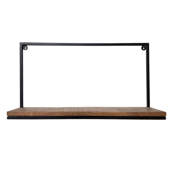 Bookshelf - Wall shelf - Bookcase 75 x 40 x 20 cm Liverpool - Metal frame matt black