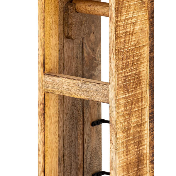Porta carta igienica in legno 17x17 cm - Porta carta igienica realizzato in legno di mango quadrato