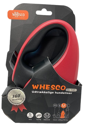 Whesco flexline lungo 5 metri - Con nastro riflettente - 3 misure