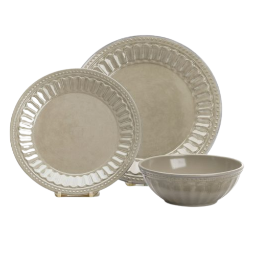 Set di servizio - Beige vintage o Sfumature di blu - 12 pz