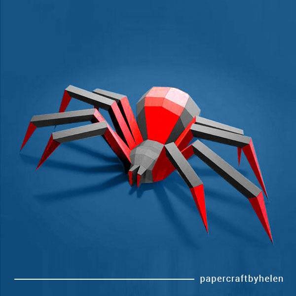DIY/do it yourself spider - Black and red