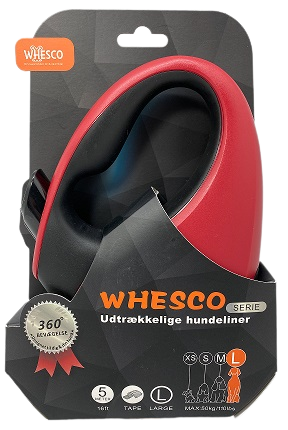 Whesco flexline lungo 5 metri - Con nastro riflettente - 3 misure